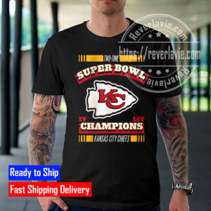Kansas City Chiefs 2-Time Super Bowl Champions NFL Fan Gifts T-Shirt