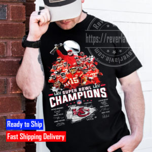 Kansas City Chiefs 2021 2022 Trophy Super Bowl Champions Signature T-Shirt