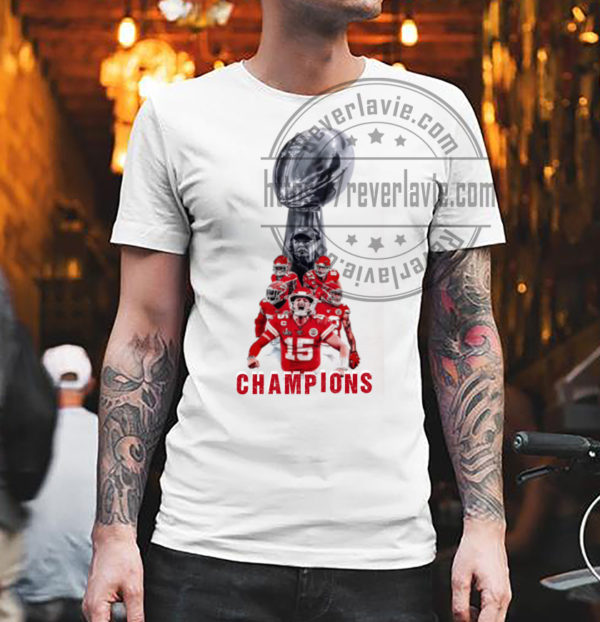 Kansas City Chiefs 2022 Super Bowl Championship Trophy T-Shirt