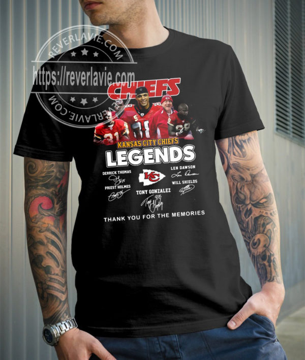 Kansas City Chiefs Legends Signatures Fan Gifts T-Shirt