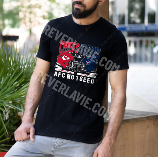 Kansas City Chiefs Vs Tennessee Titans 2022 AFC No 1 Seed Unisex T-Shirt