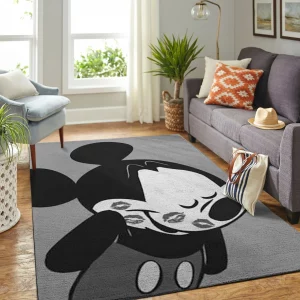 Kissing Mickey Mouse Disney Rug Home Decor