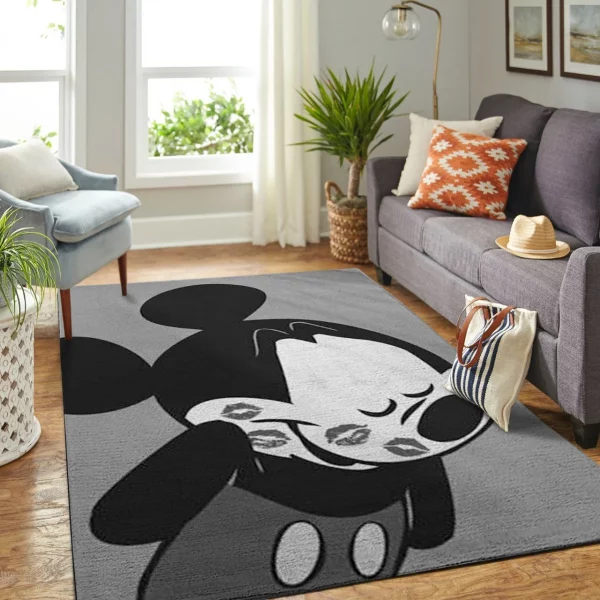 Kissing Mickey Mouse Disney Rug Home Decor