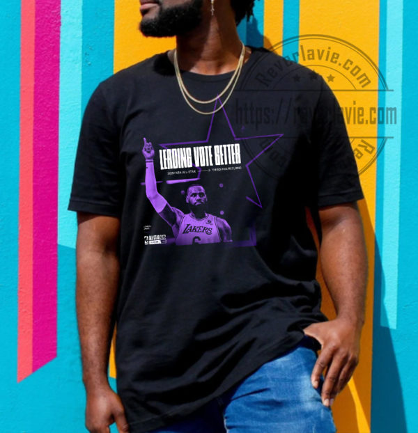 Leading Vote Getters LeBron James Lakers NBA All Start 2022 T-Shirt
