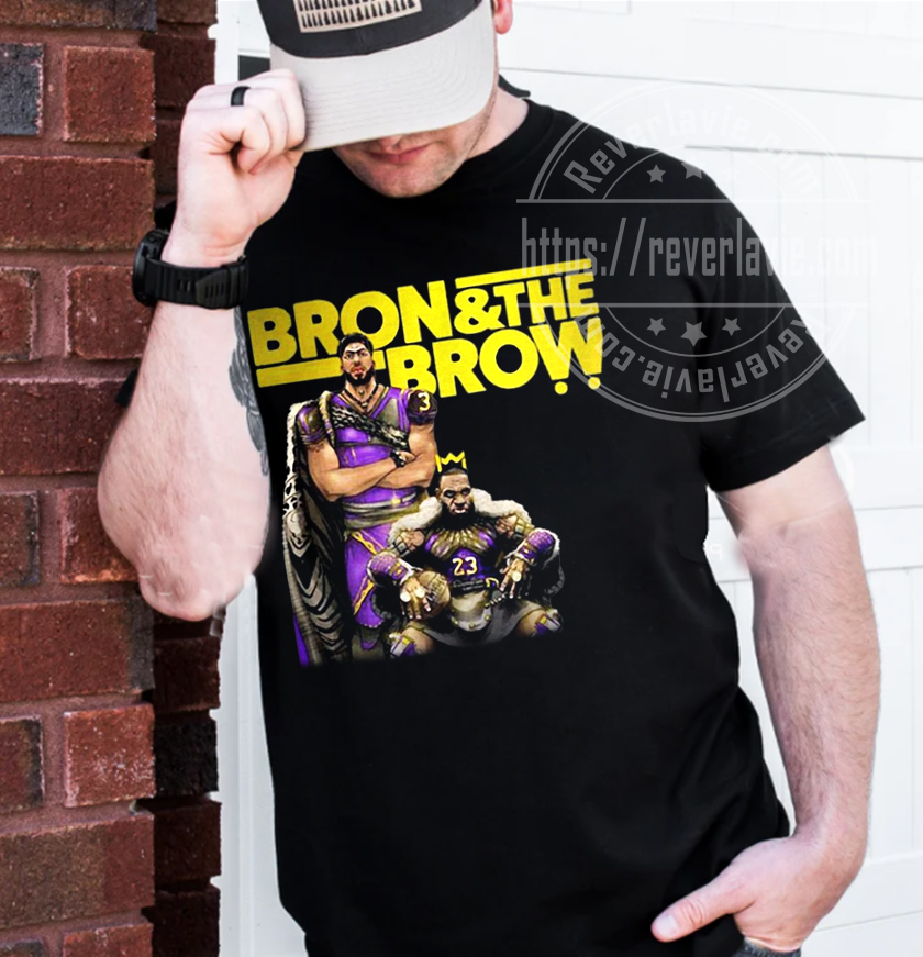 Lebron James Bron And The Brow Anthony Davis Los Angeles Lakers Unisex T-Shirt Lebron James Bron And The Brow Anthony Davis Los Angeles Lakers Unisex T-Shirt