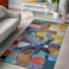 Legendary Mega Dialga Cute Minimalist Pokemon Rug Home Decor