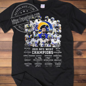Los Angeles Rams NFC West Champions 2021 2022 T-Shirt