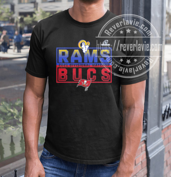Los Angeles Rams Vs Tampa Bay Buccaneers 2021 2022 Divisional Matchup NFL T-Shirt