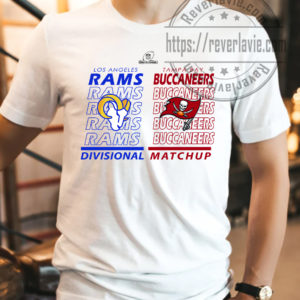 Los Angeles Rams Vs Tampa Bay Buccaneers 2022 Divisional Matchup New Design T-Shirt