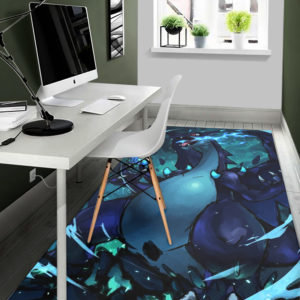 Mega Charizard Pokemon Art Rug Home Decor