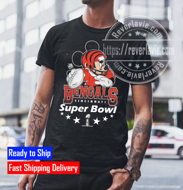 Mickey Cincinnati Bengals 2022 Super Bowl T-Shirt