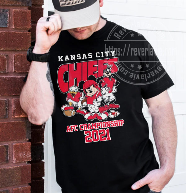 Mickey Kansas City Chiefs Beat Bills 2021 2022 AFC Championship T-Shirt