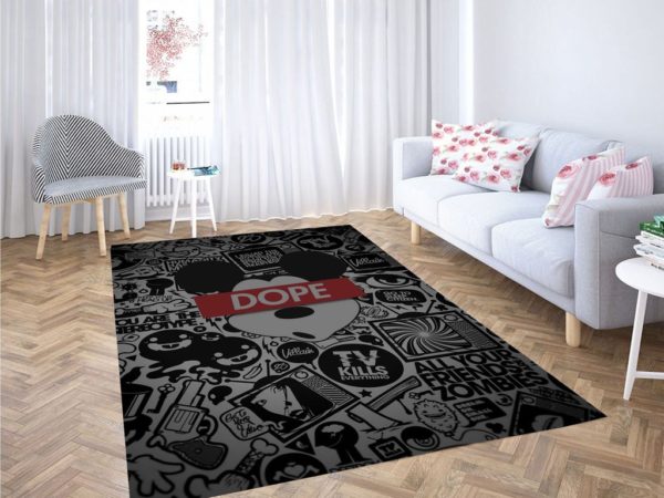 Mickey Mouse Dope Hype Disney  Rug Home Decor