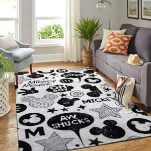Mickey Mouse Sign Globes Rug Home Decor