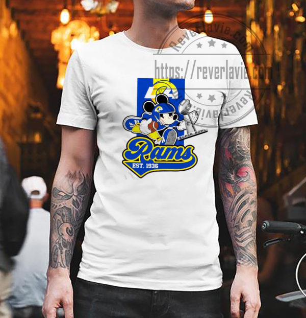 Mickey Trophy Super Bowl 2022 Los Angeles Rams Unisex T-Shirt