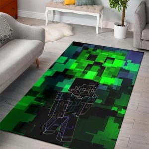 Minecraft Awakening Bedroom Area Rug Design