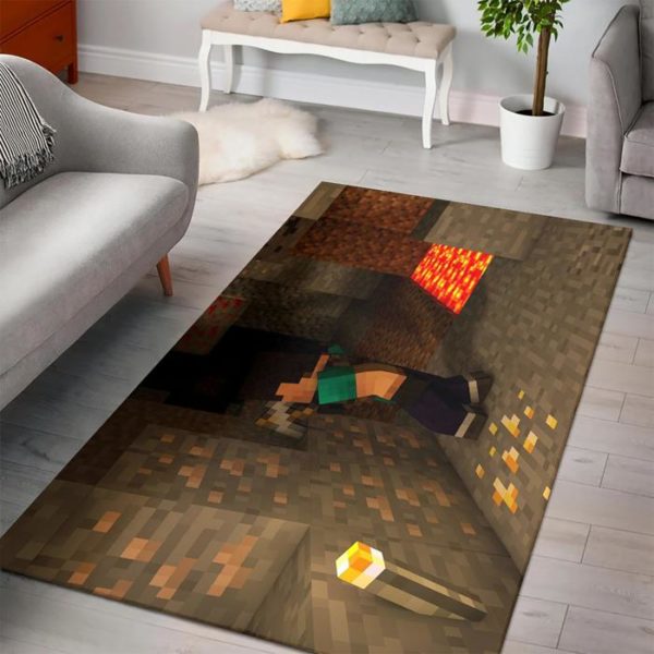 Minecraft Crafting Minecraft Bedroom Area Rug Design