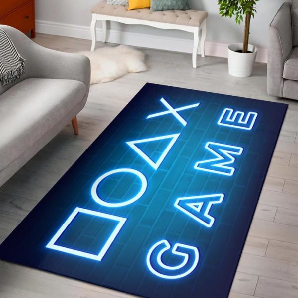 Minecraft Gaming Bedroom Area Rug Design