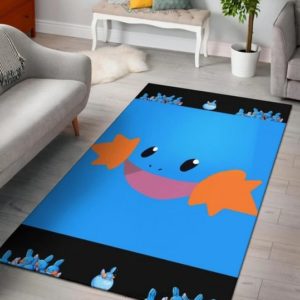 Mudkip Water Pokemon Face Blue Pokemon Rug Home Decor