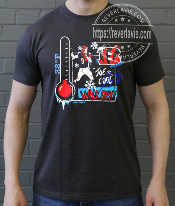 Nice Joe Cool 9 Who Dey Cincinnati Bengals Champions Signature Unisex T-Shirt