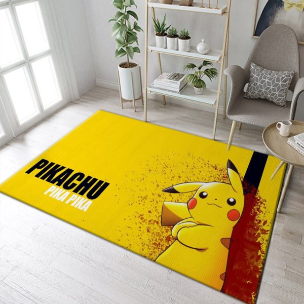 Pikachu Pika Pika Pokemon Rug Home Decor