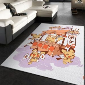 Pikachu Poke Bowl Pokemon Rug Home Decor