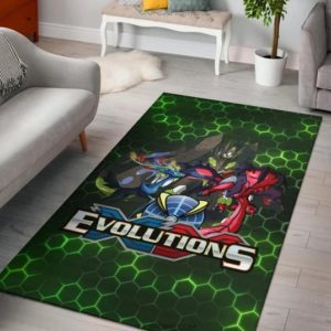 Pokemon XY Evolution Electronic Background Pokemon Rug Home Decor