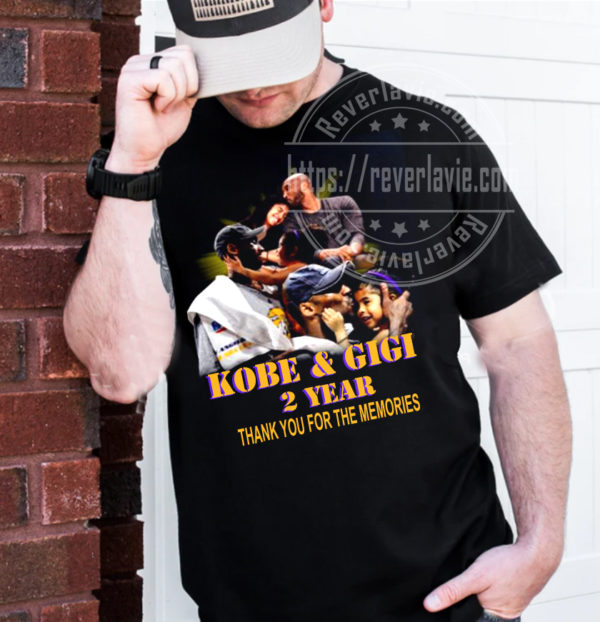 RIP Kobe And GiGi 2 Year Thank You For The Memories T-Shirt