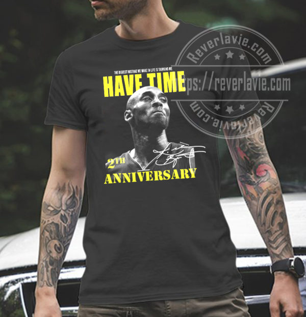 RIP Mamba – NBA Legend Kobe Bryant 2th Anniversary Signature T-Shirt