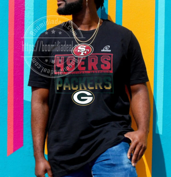San Francisco 49ers Vs Green Bay Packers 2021 2022 Divisional Matchup NFL T-Shirt