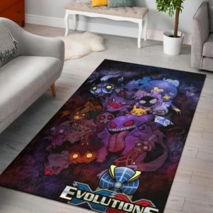 Scary Pokemon Evolution Halloween Cosplay Rug Home Decor