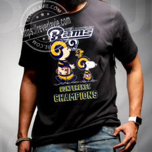 Snoopy Peanuts Los Angeles Rams 2022 NFC Conference Championship T-Shirt