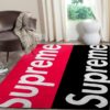 Supreme Rug Red Hypebeast Fashion Brand Living Room Carpet Floor Decor