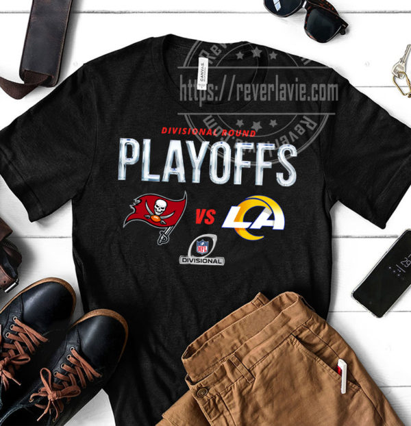 Tampa Bay Buccaneers Vs Los Angeles Rams 2022 Divisional Round NFL Playoffs T-Shirt