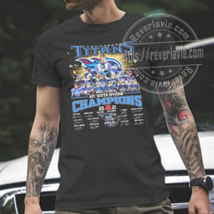 Tennessee Titans Team Signature 2021 2022 Divisional Round Champions T-Shirt