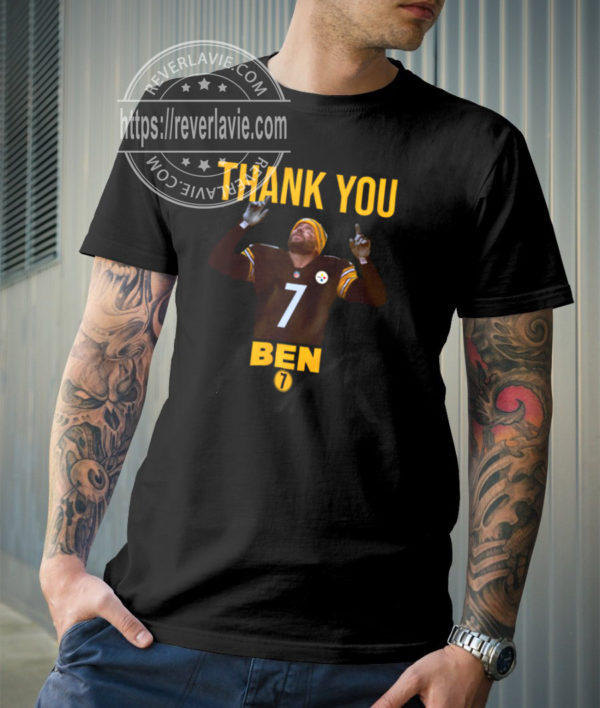 Thank You Ben Roethlisberger Pittsburgh Steelers NFL Unisex T-Shirt