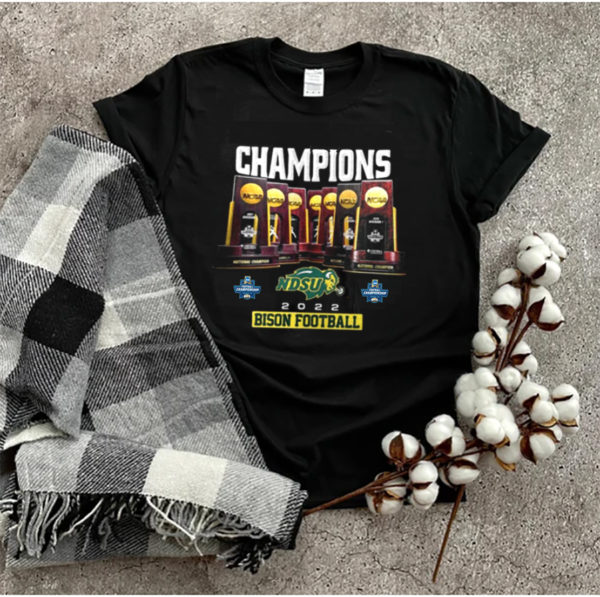 Trophy 2022 North Dakota State Bison NDSU Champions FCS Unisex T-Shirt
