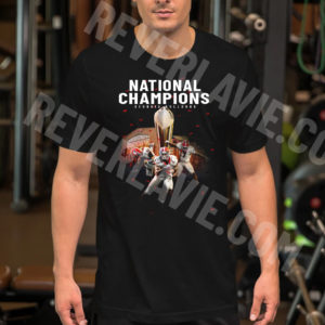 Trophy Georgia Bulldogs Football 2022 CFP National Champions T-Shirt