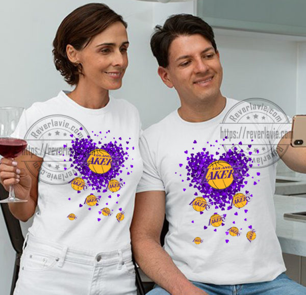 Los Angeles Lakers Valentines Day T Shirts Couples
