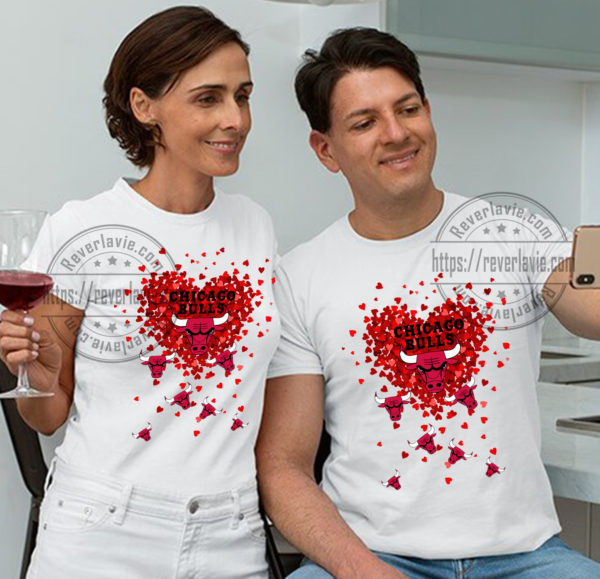 Chicago Bulls T Shirt For Valentines Day