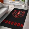 Cute Minimalist Pikachu Yellow Face Pokemon Rug Home Decor