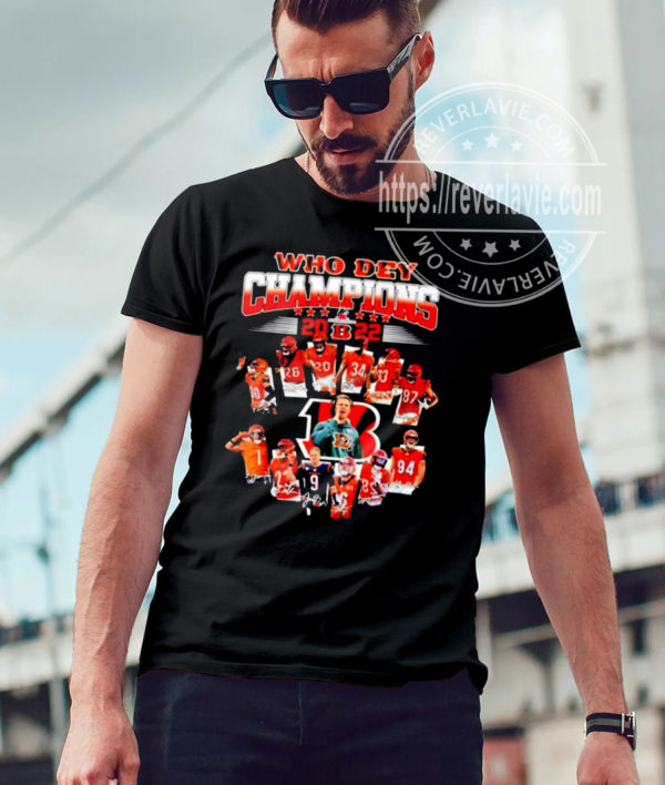 Who Dey Cincinnati Bengals 2022  NFL Conference Championship T-Shirt