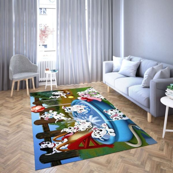 101 Dalmatians Disney Area Rug Carpet  For Living Room