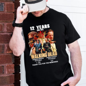 12 Years 2010-2022 Walking Dead Signatures T-Shirt