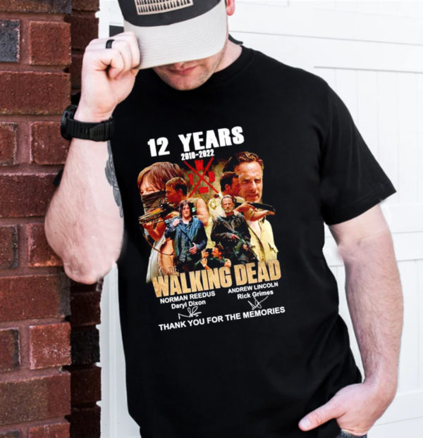 12 Years 2010-2022 Walking Dead Signatures T-Shirt