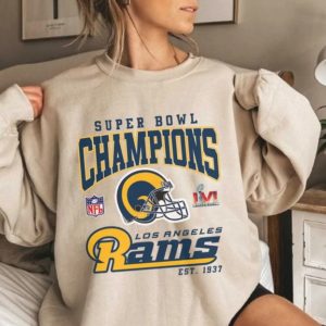 2022 Champions Super Bowl Rams EST 1937 Sweatshirt