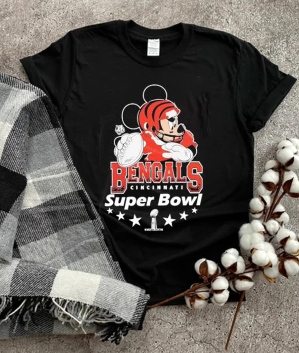 2022 Mickey Cincinnati Bengals Champions Super Bowl T-Shirt