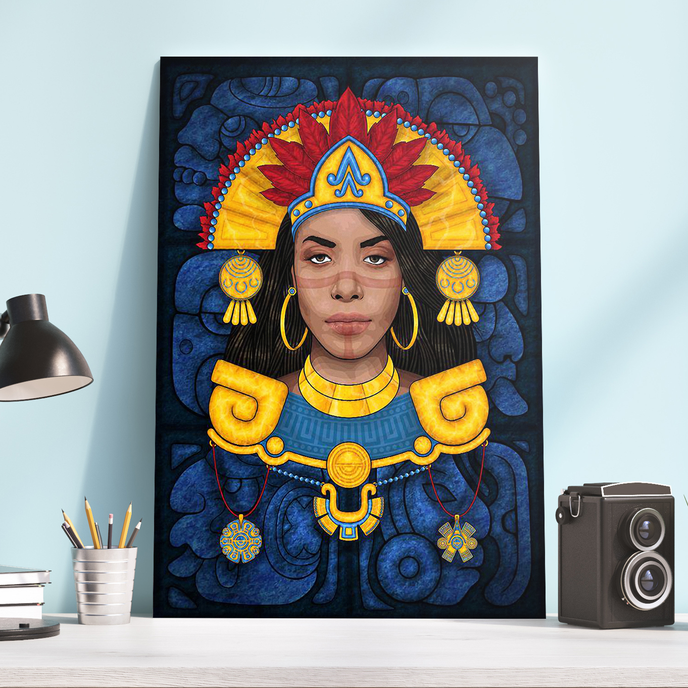 Aaliyah Vintage 90s Hip Hop Poster Canvas Aaliyah Vintage 90s Hip Hop Poster Canvas