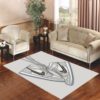 Dior Logo Violet Area Carpet Rug