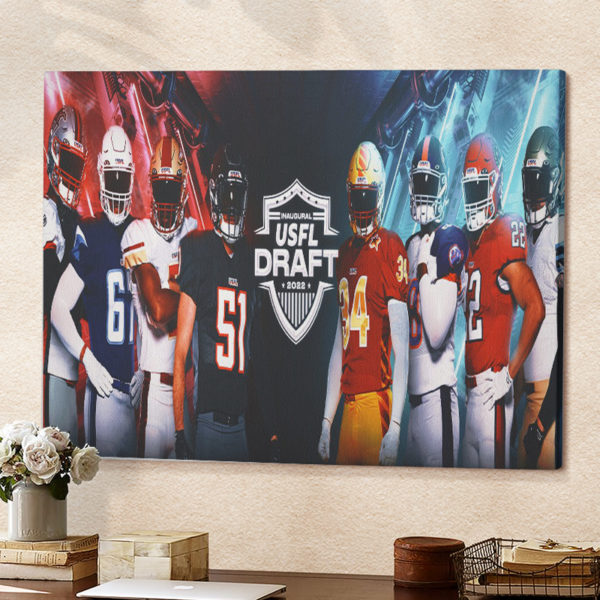 All Team Inaugural USFL Draft 2022 Poster Canvas